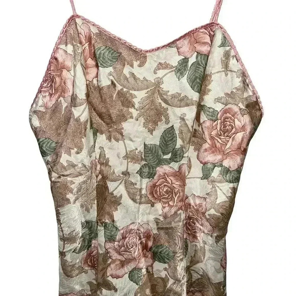 Farr West Vintage Floral Unique Slip Night Dress Size Large Luxurious Coquette - Picture 3 of 8